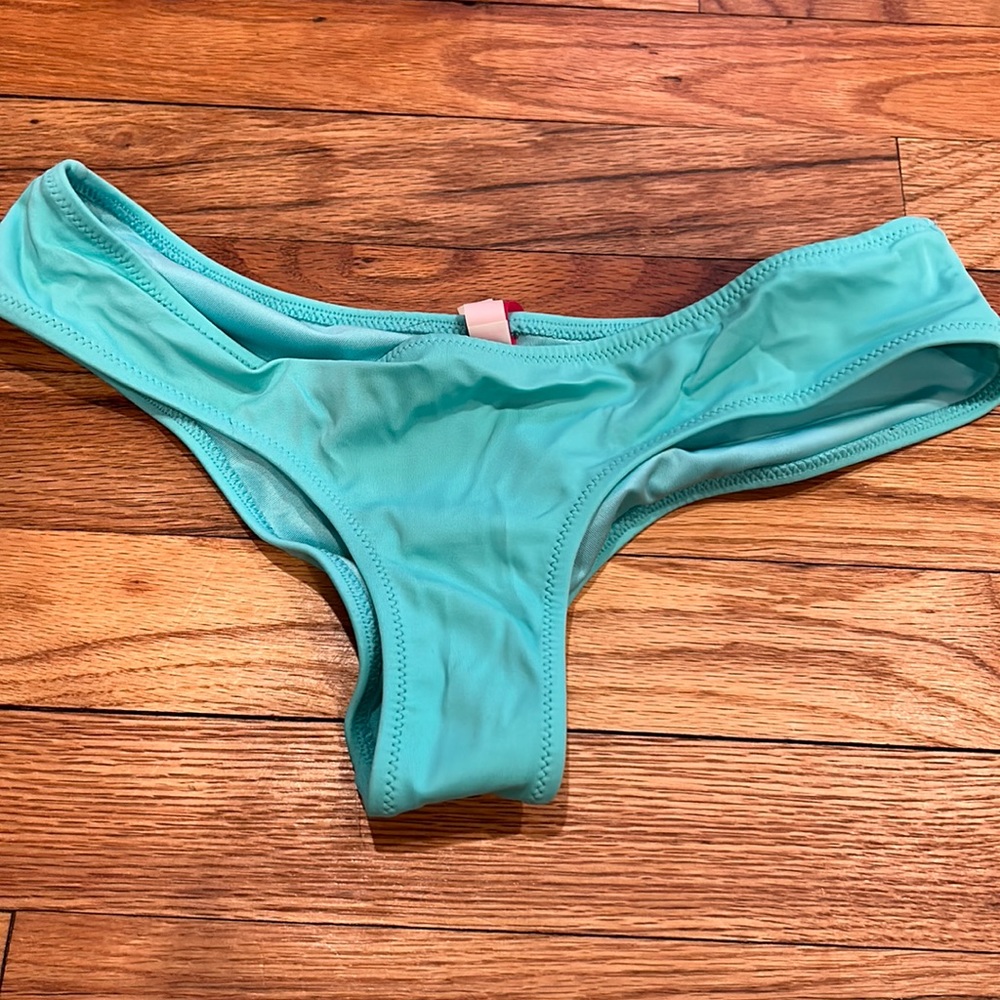 XS Victoria secret bathing suit bottoms in teal